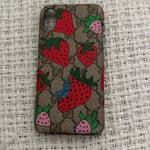Phone case designer inspired strawberries